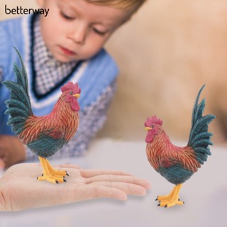 Betterway โมเดลไก่ เสมือนจริง ของเล่นเสริมการเรียนรู้ สําหรับเด็ก บ้านฟาร์ม สวน ของขวัญเพื่อการศึกษา