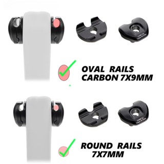 คลิปหนีบอานนั่ง อะลูมิเนียม ทรงวงรี ขนาด 7x7 7x9 มม. อุปกรณ์เสริม สําหรับรถไฟคาร์บอน