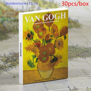 Buildvictories11 โปสการ์ด ลาย Van Gogh สไตล์วินเทจ 30 แผ่น ต่อล็อต