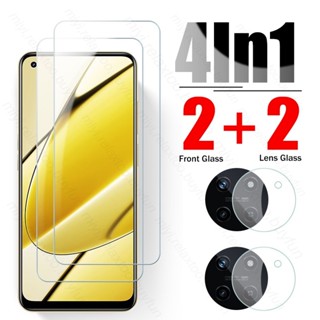 Realme11 4G Glass 4In1 Camera Lens Screen Protector Tempered Glass For Realme 11 4G Protective Glass On Realmi Realm Relme 11 4G