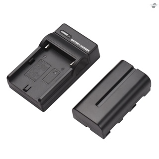 {fly} NP-F550/ NP-F570 Camera Battery and Charger Kit 1PC 7.2V 2600mAh Large Rechargeable Battery with USB Cable Replacement for  NP-F550 F570 F750 F770 F960 F970