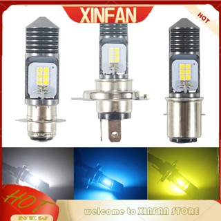 Xinfan T19 หลอดไฟหน้ารถจักรยานยนต์ H4 BA20D Led Motor P15D H6W Canbus หลอดไฟหน้า Hi Low Beam 2V 6000K ไฟตัดหมอก