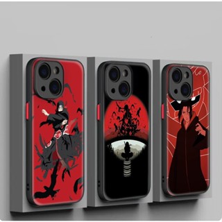 เคสโทรศัพท์มือถือแบบนิ่ม ลายการ์ตูนนารูโตะ Sasuke Akatsuki SXC49 สําหรับ iPhone 12 13 Plus 14 Pro Max