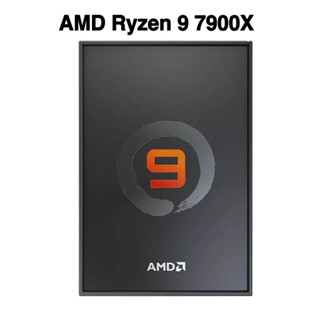 กล่อง AMD Ryzen 9 7900X R9 7900X BOX 100-100000589 ซ็อกเก็ต CPU 4.7GHz 12-Core 24-Thread Processo 5nm Zen4 170W AM5 PCI-E5.0 ไม่มีพัดลม