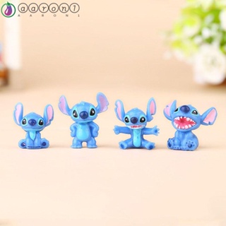 Aaron1 โมเดลตุ๊กตาฟิกเกอร์ Stitch เลือดร้อน ขนาดเล็ก ของเล่นสําหรับเด็ก 12 ชิ้น ต่อชุด