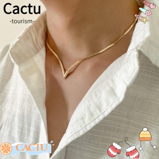 Cactu สายโซ่งู ทองเหลือง น้ําหนักเบา เครื่องประดับแฟชั่น สําหรับผู้หญิง