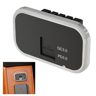 ซ็อกเก็ตชาร์จไฟ LED ความเร็วสูง พร้อม USB PD QC30 สําหรับรถยนต์ RV