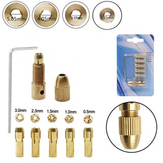 ⚡NEW 8⚡Mini Drill Brass Collet Drill Collet Gold Color For Use With Hand Drills