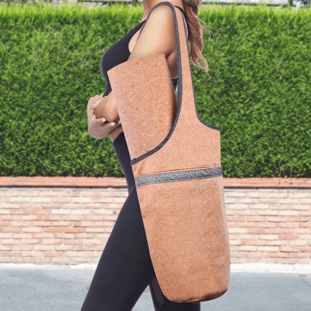 Stylish and Trendy Cork Yoga Bag