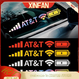 Xinfan สติกเกอร์สะท้อนแสง Wifi สําหรับติดตกแต่งกระจกรถยนต์ รถจักรยานยนต์ จักรยาน โทรศัพท์มือถือ