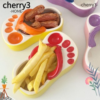 Cherry3 ถาดเซรามิค รูปก้างปลา มะเขือเทศ ซอส ไม่สม่ําเสมอ น่ารัก ของใช้บนโต๊ะอาหาร สําหรับบ้าน