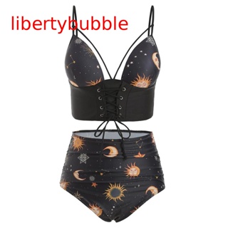 【libertybubbler】ชุดว่ายน้ํา บิกินี่ พลัสไซซ์ สําหรับผู้หญิง