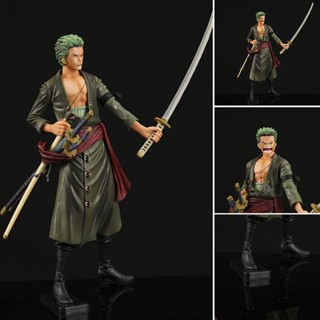 Oone Piece Roronoa Zoro โมเดลฟิกเกอร์ อนิเมะ น่ารัก สําหรับตกแต่งภายในรถยนต์