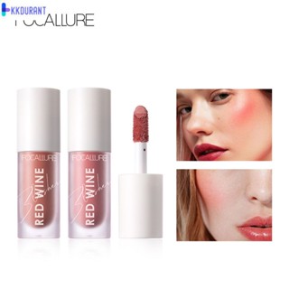 Focallure Liquid Blush Hangover Red Wine Natural Cheek Blusher On Face Make Up Long-last Face Make Up Cosmetics KDURANT