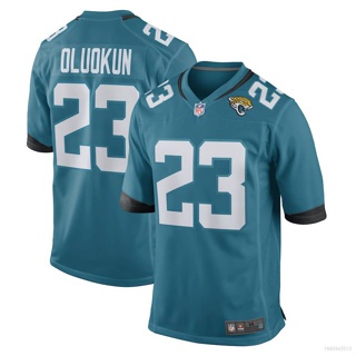 Fb NFL Jacksonville Jaguars Game Jersey Foyesade Oluokun เสื้อยืด เสื้อกีฬา พลัสไซซ์