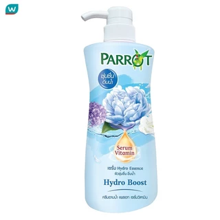 Parrot แพรอท ครีมอาบน้ำ เซรั่ม วิตามิน ไฮโดร บูสท์ 450 มล.ผิวชุ่มชื่น อิ่มน้ำ