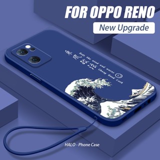 เคส OPPO Reno 10 Pro A78 5G A77 A98 Reno8T โทรศัพท์มือถือ ซิลิโคนนิ่ม กันกระแทก ลายคลื่น สําหรับ