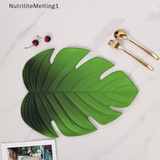 [NutriliteMelting1] แผ่นรองแก้ว EVA รูปเต่า ใบไม้ สีเขียว สําหรับตกแต่งปาร์ตี้ [TH]