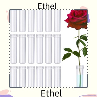 Ethel1 ขวดน้ําพลาสติก ลายดอกไม้ พร้อมฝาปิด 2.8 นิ้ว 90 ชิ้น