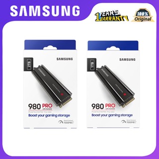 Samsung 980 PRO พร้อมฮีทซิงค์ PCIe 4.0 NVMe M.2 SSD 1TB /2TB โซลิดสเตทไดรฟ์ PS5 เกมมิ่งพีซี