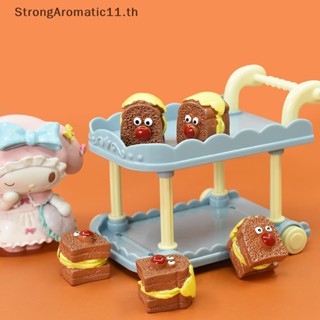 Strongaromatic ของเล่นบ้านตุ๊กตา ขนมปัง อาหารจําลอง สําหรับตกแต่งบ้านตุ๊กตา 5 ชิ้น