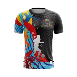 เสื้อยืด พิมพ์ลาย PDTAG JERSEY FULL SUBLIMATION HARI SUKAN NEGARA สําหรับผู้ชาย ผู้หญิง