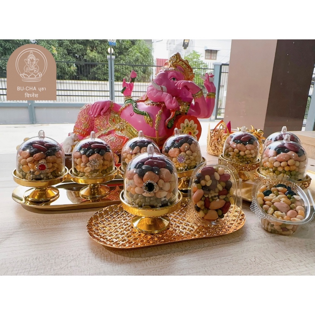 BC01-3 ของไหว้พระพิฆเนศแบบกระปุกแต่งคริสตัล (แถมฟรีกำยาน 1 ชิ้นเฉพาะพาน) S1-3,4
