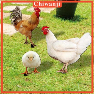 [Chiwanji] ป้ายสัญลักษณ์ไก่อะคริลิค สําหรับตกแต่งสวน 3 ชิ้น