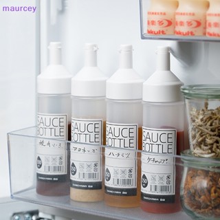 Maurcey ขวดบีบซอสมะเขือเทศ มัสตาร์ด พร้อมฝาปิด 350 มล. สําหรับห้องครัว
