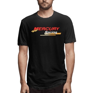 GILDAN เสื้อยืด ผ้าฝ้าย พิมพ์ลายโลโก้ Mercury Racing สไตล์คลาสสิก เหมาะกับของขวัญวันเกิด สําหรับผู้ชาย