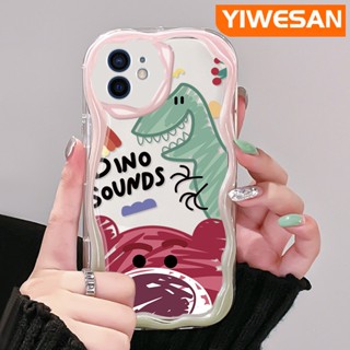 เคสโทรศัพท์มือถือแบบนิ่ม ใส กันกระแทก ลายการ์ตูนไดโนเสาร์ และหมี สีมาการอง สีสันสดใส สําหรับ iPhone 12 12 Pro 12 Mini 12 Pro Max