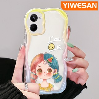 สําหรับ Realme 10 เคส การ์ตูน น่ารัก เด็กผู้หญิง รูปแบบ ใหม่ การออกแบบ ครีมมี่ พื้นผิว ขอบคลื่น นิ่ม ใส เคสโทรศัพท์ กันกระแทก