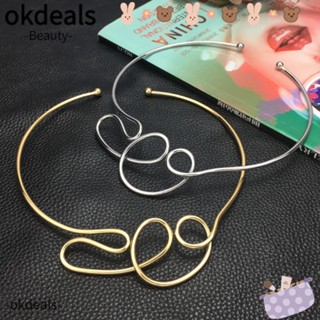 Okdeals สร้อยคอโซ่แฟชั่น สไตล์พังก์ สําหรับผู้หญิง