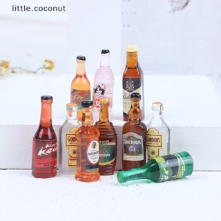 [little.coconut] โมเดลเครื่องดื่มไวน์จิ๋ว 1:12 สําหรับตกแต่งบ้านตุ๊กตา 10 ชิ้น