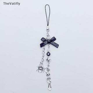 [TheVatifly] พวงกุญแจโลหะ จี้รูปหัวใจ ประดับโบว์ พร้อมสายคล้องโทรศัพท์มือถือ Y2k แฟชั่นสําหรับผู้หญิง [Preferred]