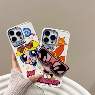 เคสนิ่ม ลาย The Powerpuff Girls สําหรับ iPhone 11 12 13 14 Pro Max FTD