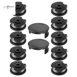 F016800385 ม้วนสายเครื่องตัดหญ้า แบบเปลี่ยน สําหรับ Bosch EasyGrassCut (10Spool+2Cap)