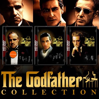 หนังแผ่น DVD The Godfather เดอะ ก็อดฟาเธอร์ ภาค 1-3 DVD หนัง มาสเตอร์ เสียงไทย (เสียง ไทย/อังกฤษ | ซับ ไทย/อังกฤษ) หนังใ