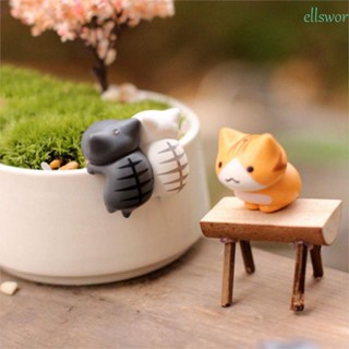 Ellsworth ตุ๊กตาแมวขี้เกียจ สําหรับตกแต่งสวน สุ่มสี