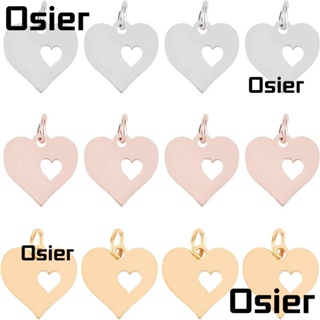 Osier1 จี้สเตนเลส รูปหัวใจ เครื่องประดับ DIY