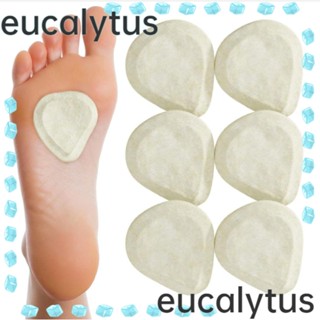 Eucalytus1 แผ่นรองเท้าสักหลาด บรรเทาอาการปวดเท้า หนา 1/4 นิ้ว สีขาว 6 คู่