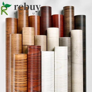 Rebuy สติกเกอร์วอลเปเปอร์ กันน้ํามัน คุณภาพสูง มีกาวในตัว ทําความสะอาดง่าย สําหรับติดตกแต่งพื้นหลังทีวี เฟอร์นิเจอร์ ตู้ ประตู DIY