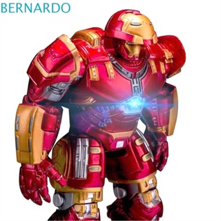 Bernardo โมเดลตุ๊กตาฟิกเกอร์ Marvel Avengers Joints Hulk ขยับข้อต่อได้ พร้อมไฟ LED PVC ของเล่น สําหรับเก็บสะสม