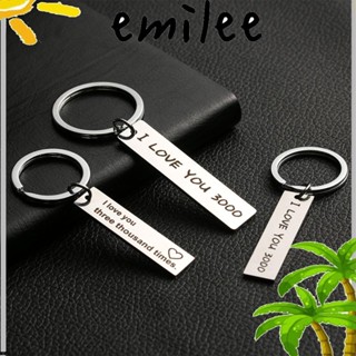 Emilee I Love You 3000 พวงกุญแจโลหะ เครื่องประดับที่ไม่ซ้ําใคร Keyfob