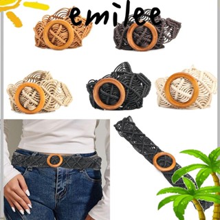 EMILEE เข็มขัดคอร์เซ็ท เชือกทอ แบบกลวง อุปกรณ์เสริม