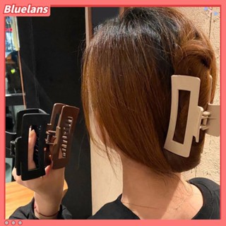 【 Bluelans 】กิ๊บติดผม รูปกรงเล็บ กันผมแตก หรูหรา สีพื้น สําหรับผู้หญิง