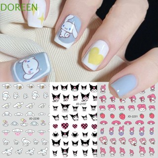 Doreen Kawaii สติกเกอร์ติดเล็บ ลายการ์ตูนน่ารัก มีกาวในตัว ตกแต่ง Cinnamoroll