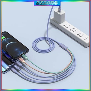 Zzz 5 in 1 สายชาร์จ Usb 2 0 TypeA เป็น Micro Usb และ Type-C พลังงานสูง 66W MicroUSB Usb-C