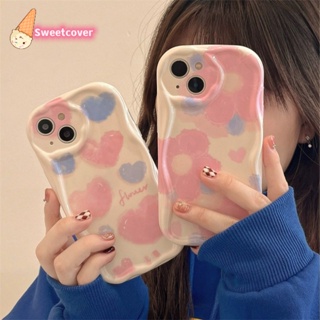 Iphone 14 13 12 11 Pro Max X Xr Xs Max 7 8 Plus เคสโทรศัพท์ Ins Love Heart Flower เคสใส ป้องกัน