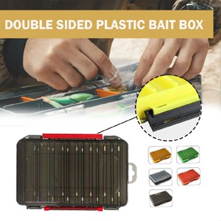 12 Compartments Fishing Box Double Sided Lure Bait Organization Fishing Tool Box